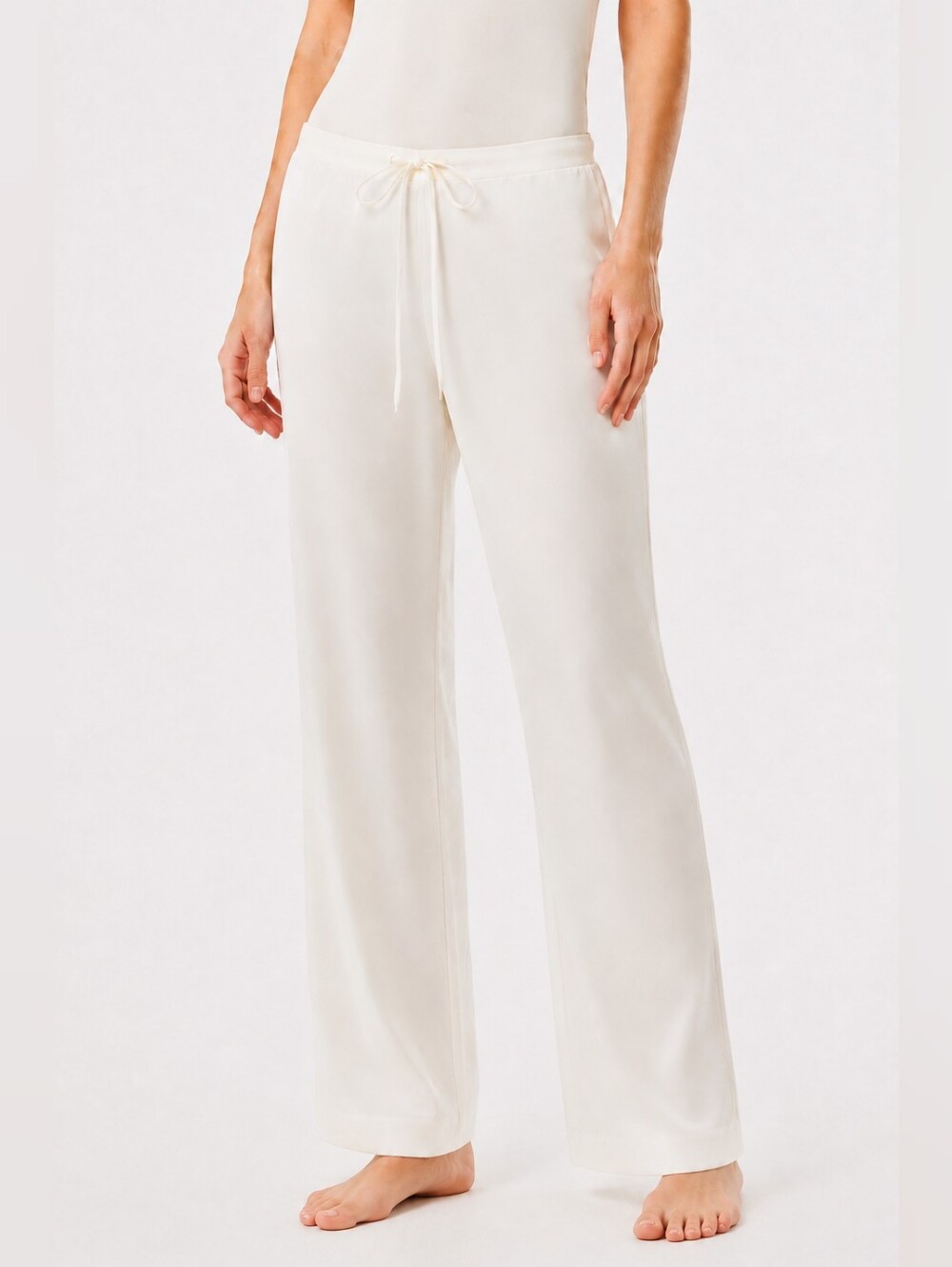 La Perla 100% Silk Pajama Pants Ivory Quiet Luxury Size 2 Small bridal lux